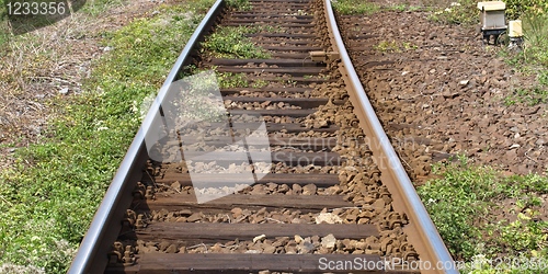 Image of Railway railroad tracks