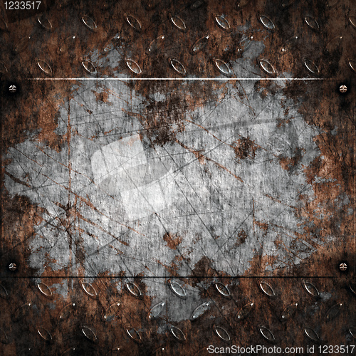 Image of old grungy metal background