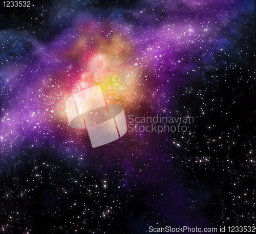 Image of starry background of deep outer space