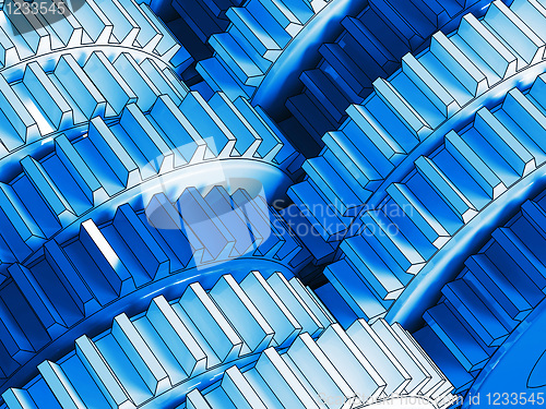 Image of blue gear