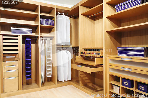 Image of wood closet