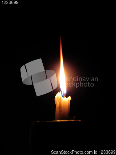 Image of burning candle