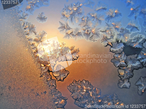 Image of frost and sun