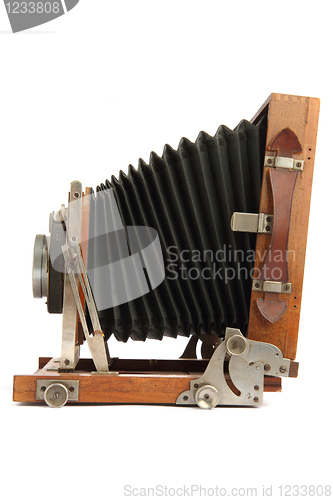 Image of old wooden camera