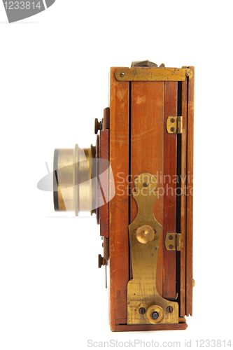 Image of old wooden camera
