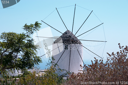 Image of Vothonas mill, Santorini