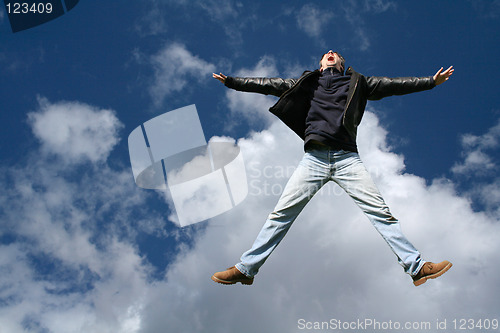 Image of man jumping