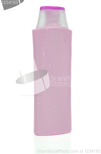 Image of Pink shampoo bottle 