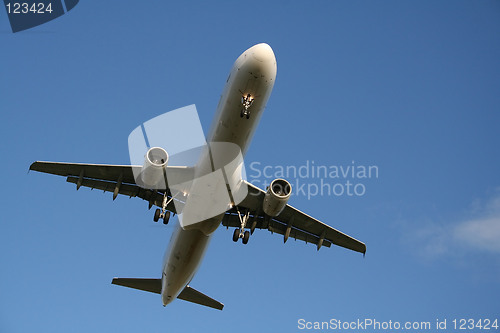 Image of airplane arriving in vancouver