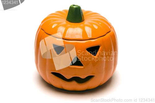 Image of ceramic jack o lantern pumpkin