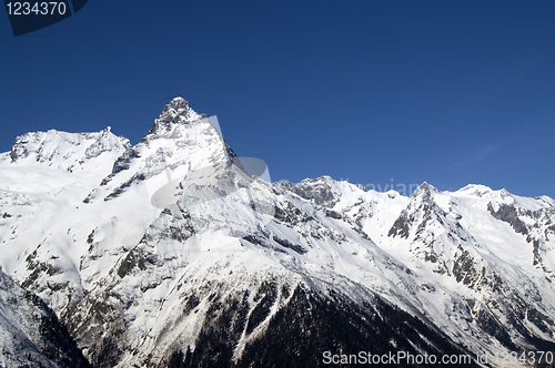 Image of Caucasus Mountains. Dombay.