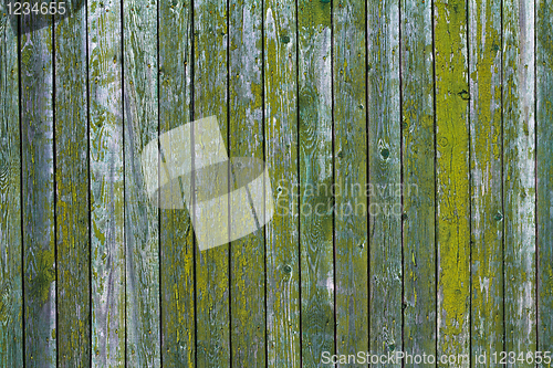 Image of Green wooden