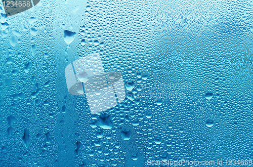 Image of blue water drop texture