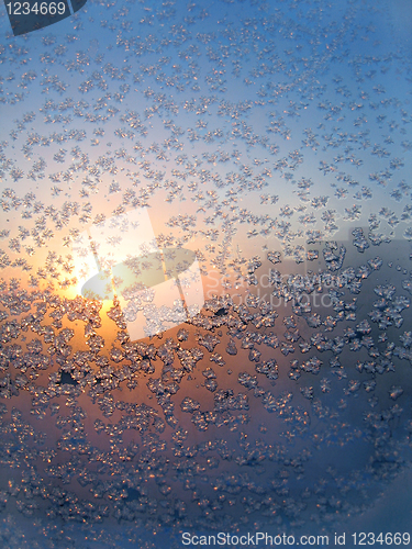 Image of frost and sun