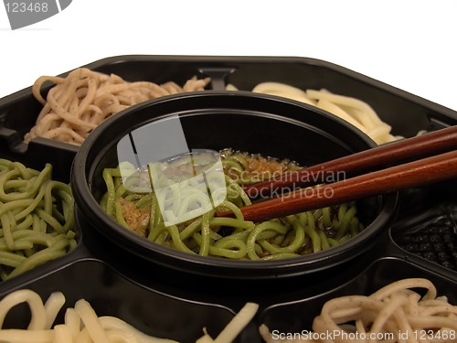 Image of Soba box and chopsticks