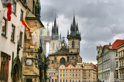 Image of Tyn Cathedral at Prague, Czech republic