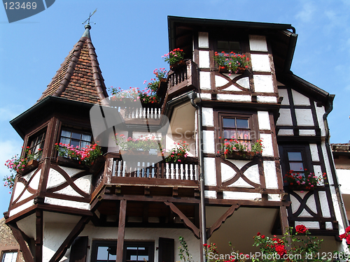 Image of half-timbered villa