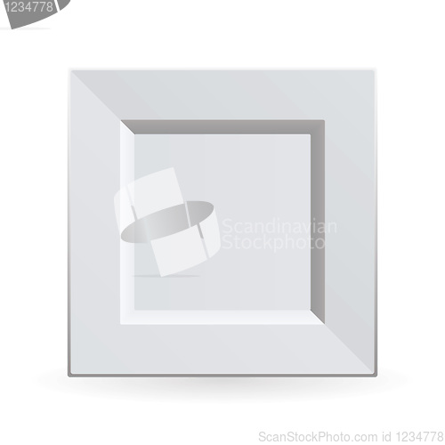 Image of Square china plate