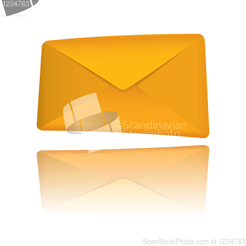 Image of Orange modern envelope