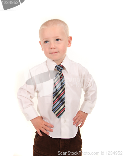 Image of Serious Little Business Man