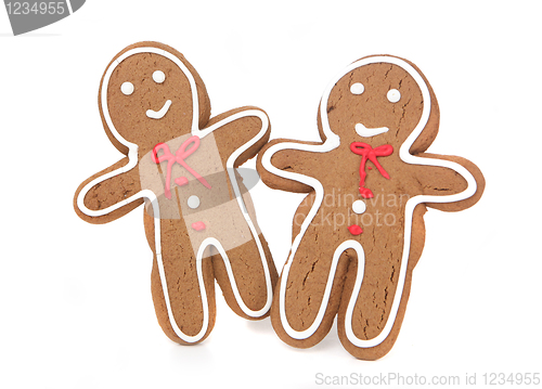 Image of Gingerbread Men Smiling and Happy