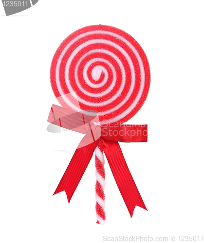 Image of Red and White Holiday Lollipop