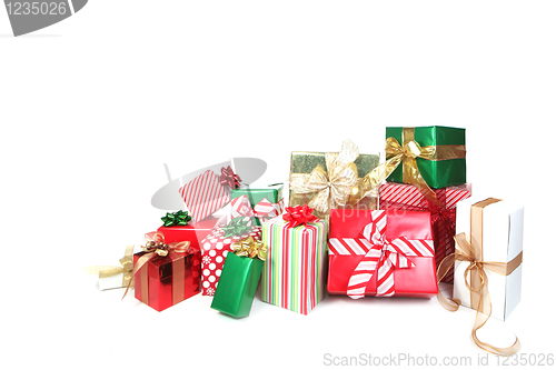 Image of Presents Against a White Background