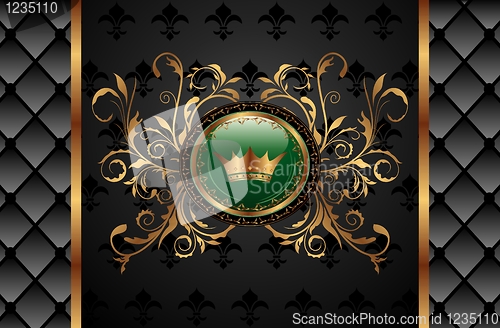 Image of vintage background with crown