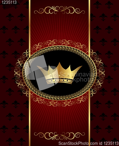 Image of vintage background with crown