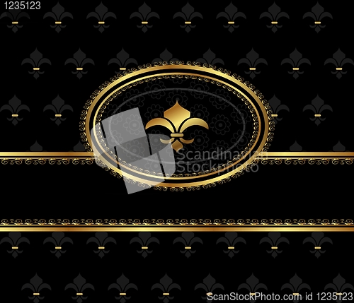 Image of royal background with golden frame