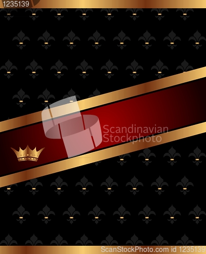 Image of background with golden luxury crown