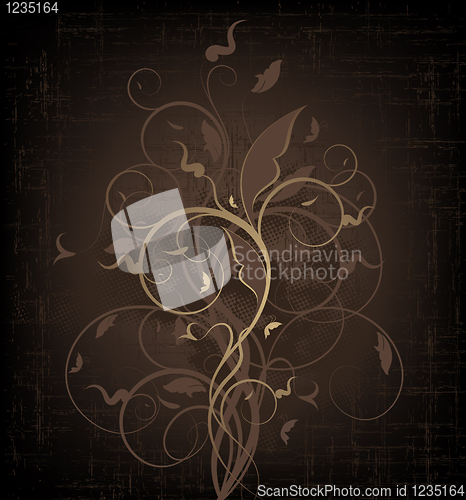 Image of Floral vector background