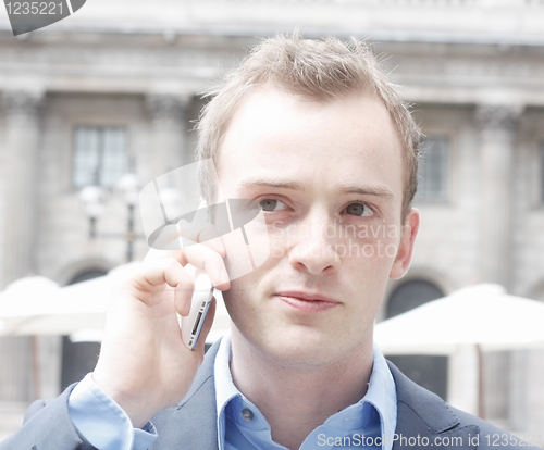 Image of Man on phone