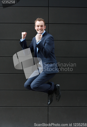 Image of Business man jumping