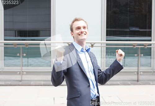 Image of Satisfied businessman