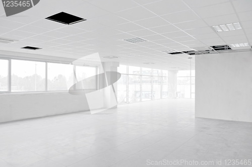 Image of  Empty interior white office