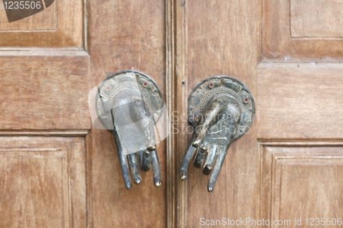 Image of Balinese door handles