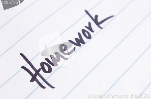 Image of Homework