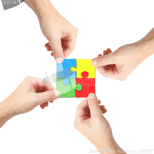 Image of Solving a puzzle