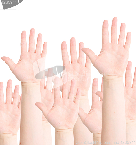 Image of Raised hands