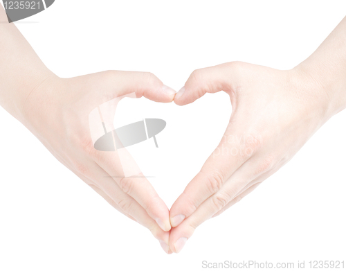 Image of Heart shaped by hands