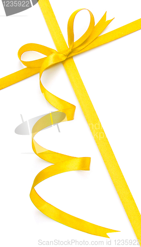 Image of Yellow bow and ribbon