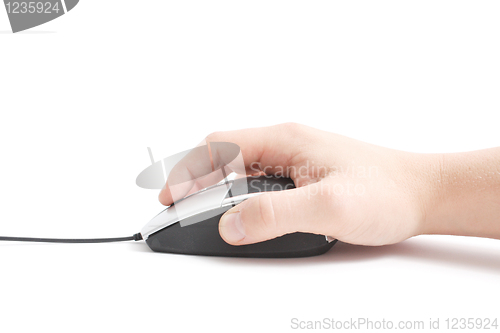 Image of Hand on mouse