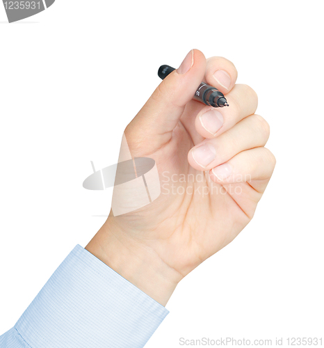 Image of Businessman with pen