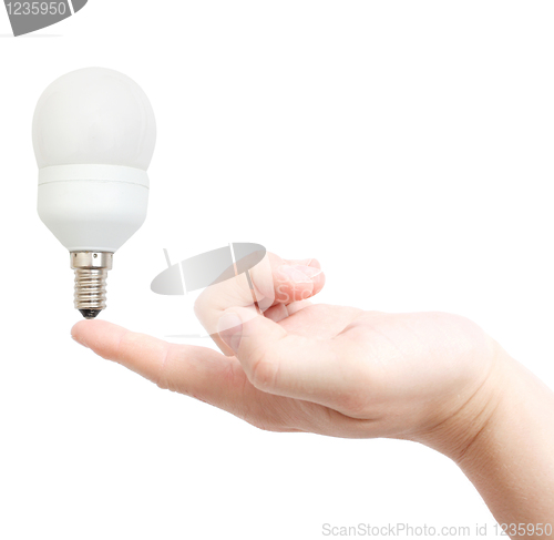 Image of Electricity saving light bulb