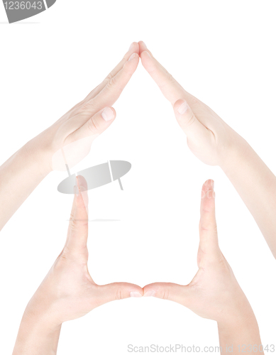 Image of House formed out of hands