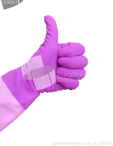 Image of Cleaning thumbs up