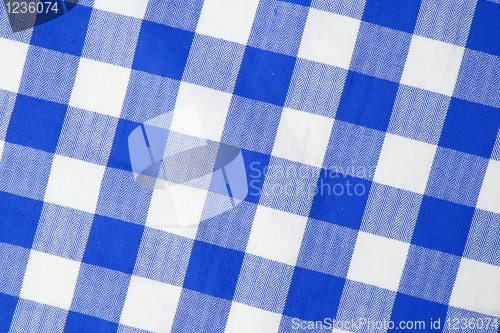 Image of Blue textile gingham background