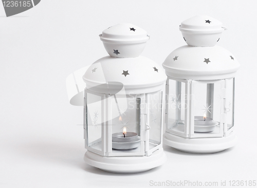 Image of White lanterns