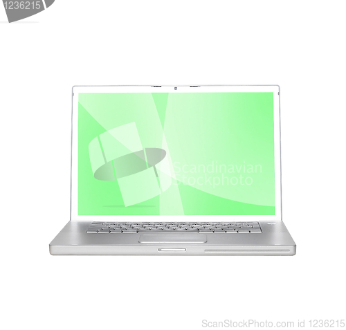 Image of Laptop with background